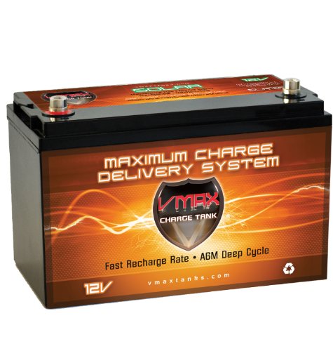 Vmaxtanks Vmaxslr125 AGM Deep Cycle 12v 125ah SLA rechargeable Battery 